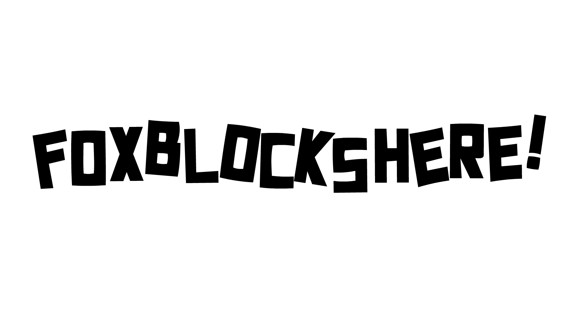FoxBlocksHere animated logo